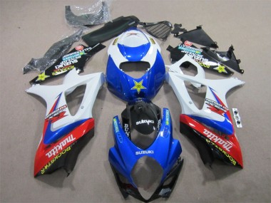 Buy 2007-2008 Blue White Rockstar Suzuki GSXR1000 Motorcycle Bodywork UK