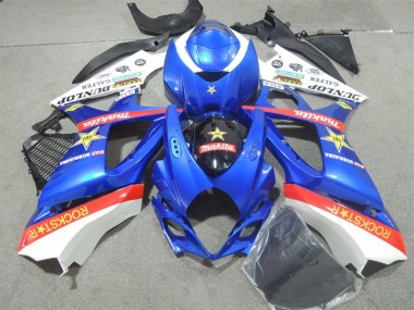 Buy 2007-2008 Blue Rockstar Suzuki GSXR1000 Motorcycle Fairings Kits UK