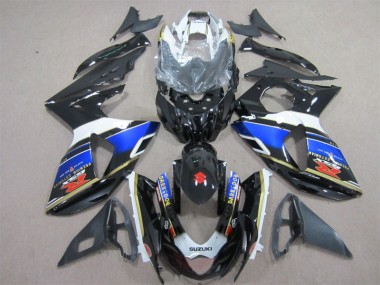 Buy 2009-2016 Black Blue Dark Dog Suzuki GSXR1000 Motorcycle Fairing Kits UK