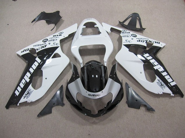 Buy 2001-2003 White Black Suzuki GSXR600 Motorbike Fairings UK Buy 2001-2003 White Black Suzuki GSXR600 Motorbike Fairings UK
