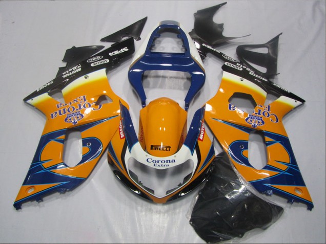 Buy 2001-2003 Blue Orange Corona Extra Suzuki GSXR600 Bike Fairing UK Buy 2001-2003 Blue Orange Corona Extra Suzuki GSXR600 Bike Fairing UK
