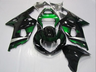 Buy 2001-2003 Black Green Suzuki GSXR600 Bike Fairings UK