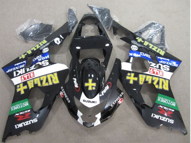 Buy 2004-2005 Black Yellow Rizla Suzuki GSXR600 Moto Fairings UK Buy 2004-2005 Black Yellow Rizla Suzuki GSXR600 Moto Fairings UK