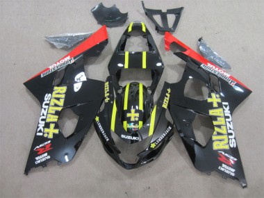 Buy 2004-2005 Black Yellow Rizla Suzuki GSXR600 Motorcycle Fairings Kit UK