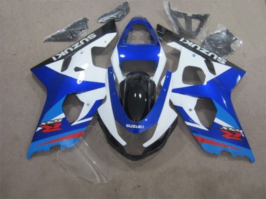 Buy 2004-2005 Blue White Suzuki GSXR600 Motorcycle Fairings Kits UK