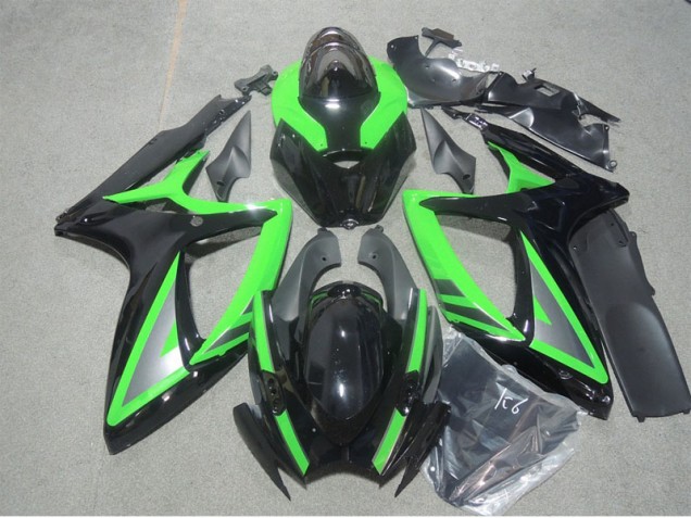 Buy 2006-2007 Black Green Suzuki GSXR600 Motorbike Fairing UK Buy 2006-2007 Black Green Suzuki GSXR600 Motorbike Fairing UK