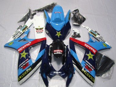 Buy 2006-2007 Blue White Rockstar Makita Suzuki GSXR600 Motor Bike Fairings UK