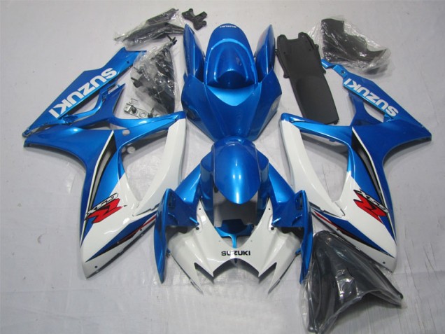 Buy 2006-2007 Blue White Suzuki GSXR600 Motorbike Fairing Kits UK Buy 2006-2007 Blue White Suzuki GSXR600 Motorbike Fairing Kits UK