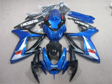 Buy 2006-2007 Blue Black White Suzuki GSXR600 Motorcycle Fairing Kits UK
