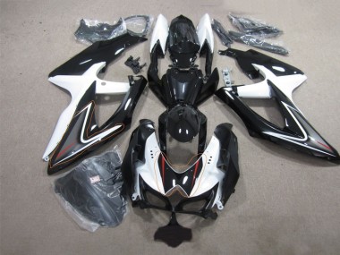 Buy 2008-2010 Black White Suzuki GSXR600 Replacement Fairings UK