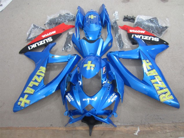 Buy 2008-2010 Blue Yellow Rizla White Motul Suzuki GSXR600 Motorcycle Fairings UK Buy 2008-2010 Blue Yellow Rizla White Motul Suzuki GSXR600 Motorcycle Fairings UK