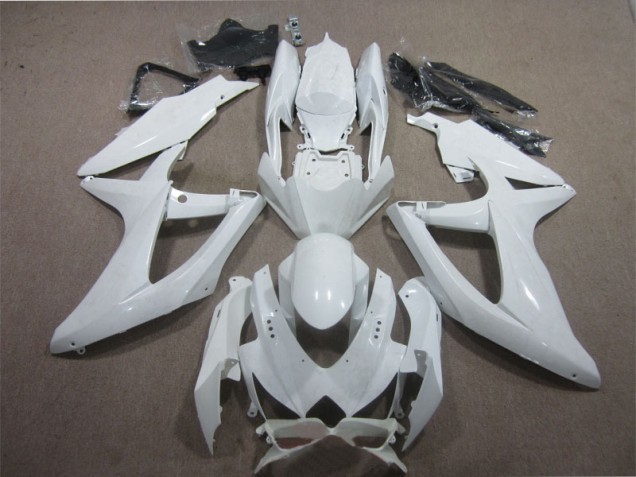 Buy 2008-2010 White Suzuki GSXR600 Motorcycle Fairing Kit UK