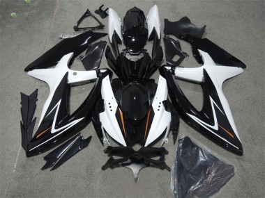 Buy 2008-2010 Black White Suzuki GSXR600 Bike Fairings UK