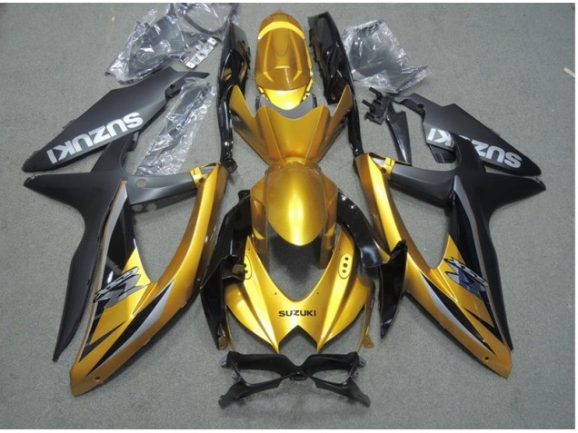 Buy 2008-2010 Black Gold Suzuki GSXR600 Motor Bike Fairings UK Buy 2008-2010 Black Gold Suzuki GSXR600 Motor Bike Fairings UK