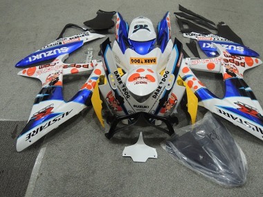 Buy 2008-2010 White Blue Dark Dog Suzuki GSXR600 Bike Fairings UK