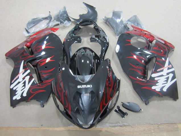 Buy 1996-2007 Black Red Flame Suzuki GSXR1300 Hayabusa Motorcylce Fairings UK Buy 1996-2007 Black Red Flame Suzuki GSXR1300 Hayabusa Motorcylce Fairings UK
