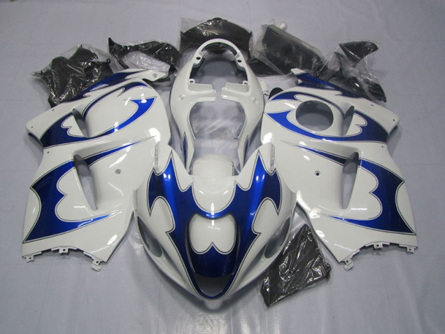 Buy 1996-2007 White Blue Suzuki GSXR1300 Hayabusa Bike Fairing Kit UK Buy 1996-2007 White Blue Suzuki GSXR1300 Hayabusa Bike Fairing Kit UK
