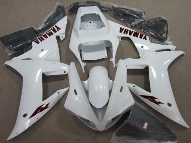 Buy 2002-2003 White Black Yamaha YZF R1 Motorcycle Fairing Kit UK