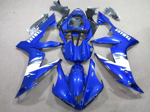 Buy 2004-2006 Blue White Yamaha YZF R1 Motorcycle Fairings Kits UK