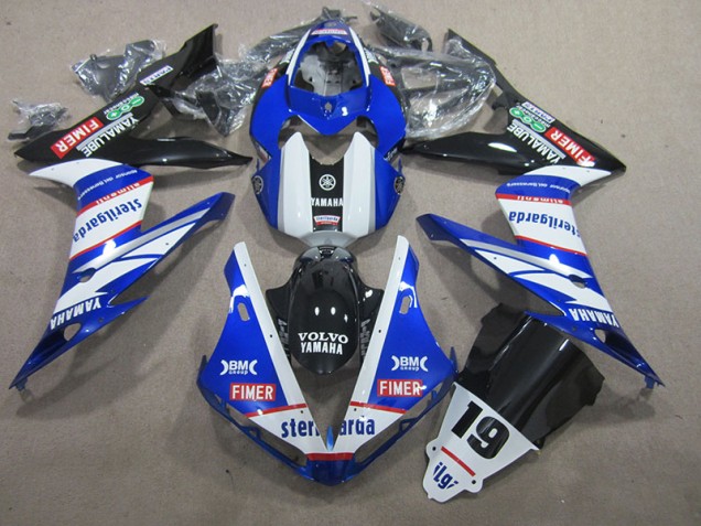 Buy 2004-2006 Blue White Volvo Sterilgarda 19 Yamaha YZF R1 Replacement Fairings UK