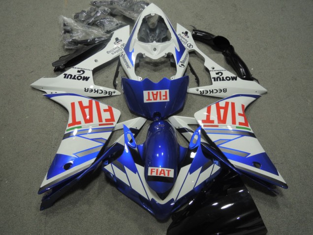Buy 2007-2008 Blue White Red Fiat Yamaha YZF R1 Motorcycle Replacement Fairings UK Buy 2007-2008 Blue White Red Fiat Yamaha YZF R1 Motorcycle Replacement Fairings UK