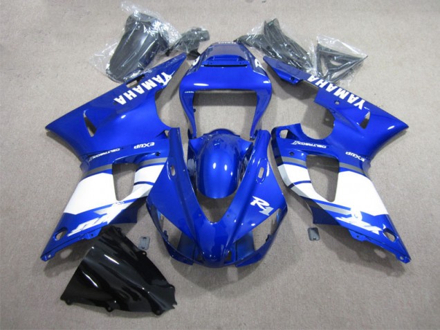 Buy 2009-2011 Blue White Yamaha YZF R1 Moto Fairings UK