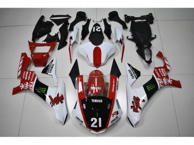 Buy 2015-2019 Red Black 21 Yamaha YZF R1 Motorcycle Fairings Kit UK