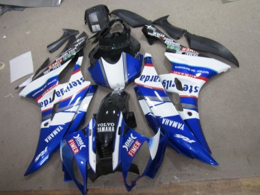 Buy 2006-2007 White Blue Sterilgarda Volvo Yamaha YZF R6 Motorcylce Fairings UK