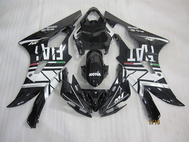 Buy 2006-2007 Black White Motul Fiat Yamaha YZF R6 Motorcycle Fairings UK Buy 2006-2007 Black White Motul Fiat Yamaha YZF R6 Motorcycle Fairings UK
